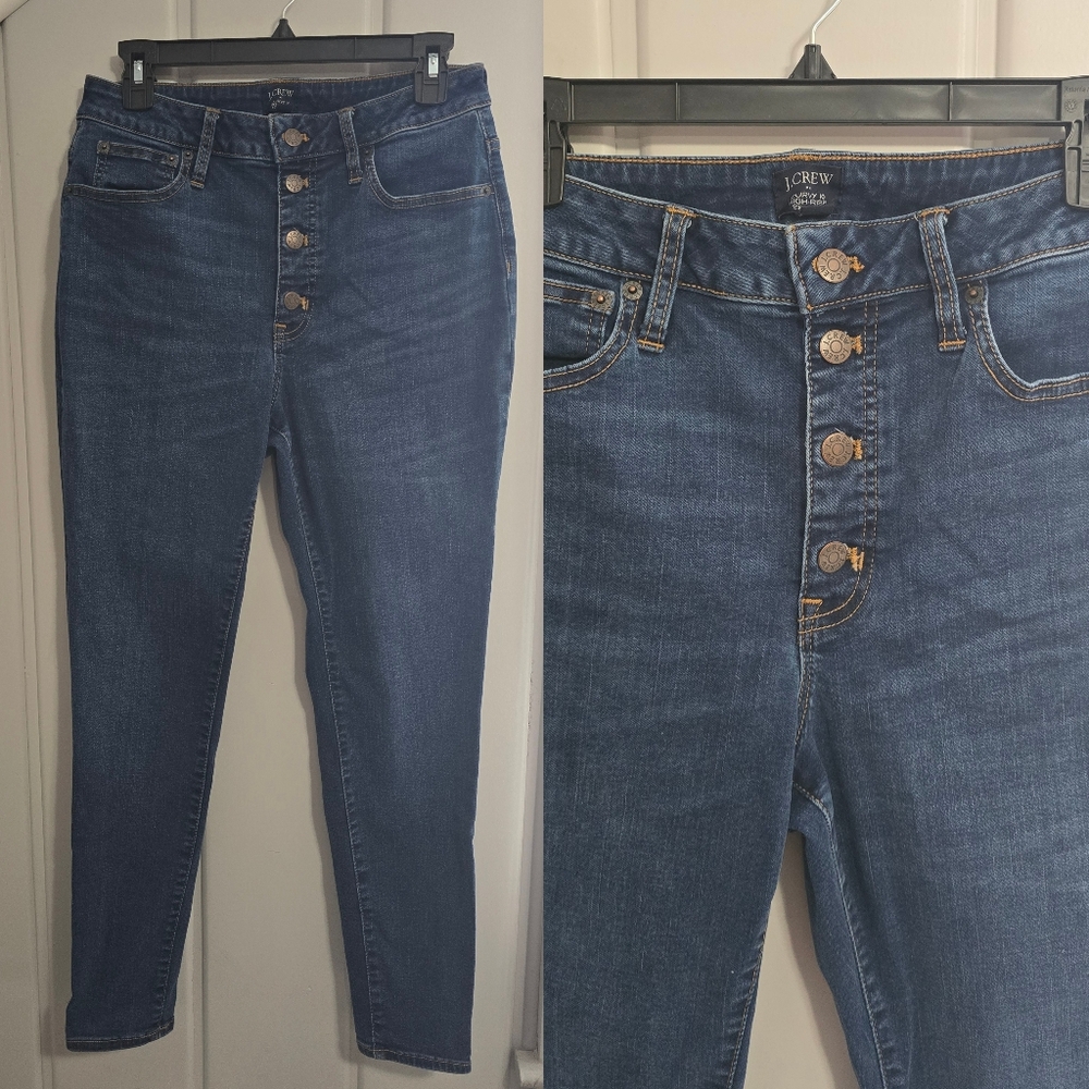 J. Crew Curvy Size 10 High-Rise Skinny Jeans